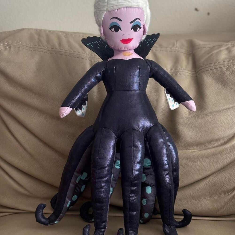 Disney The Little Mermaid Ursula plush pillow, stuffed doll toy